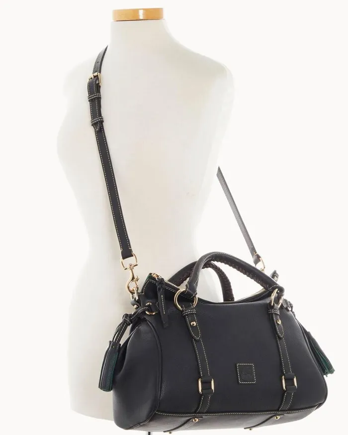 Sorrento Large Satchel Black Women Dooney and Bourke Satchels Sorrento Large Satchel Black Women Dooney and Bourke Satchels