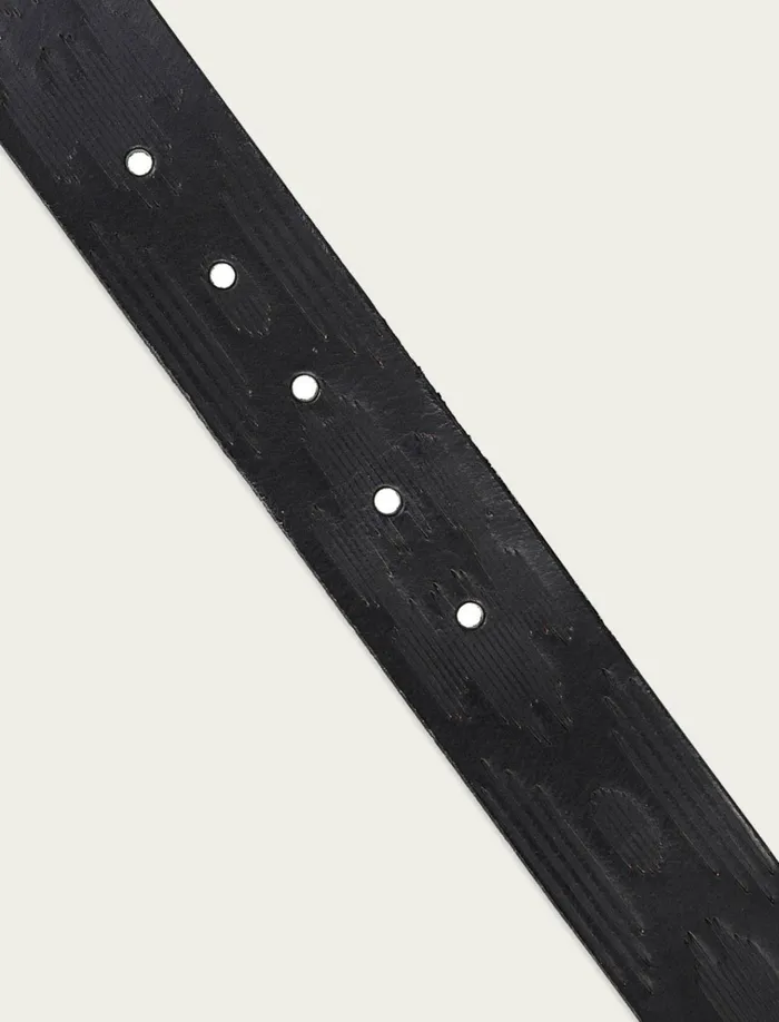 Southwest Embossed Leather Belt Black Men Lucky Brand Belts