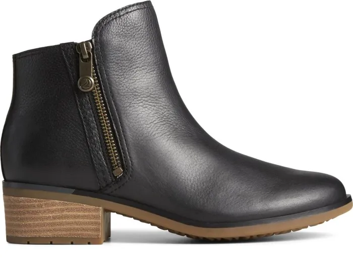 Sperry Active Men Seaport Storm Water Resistant Leather Boot Black