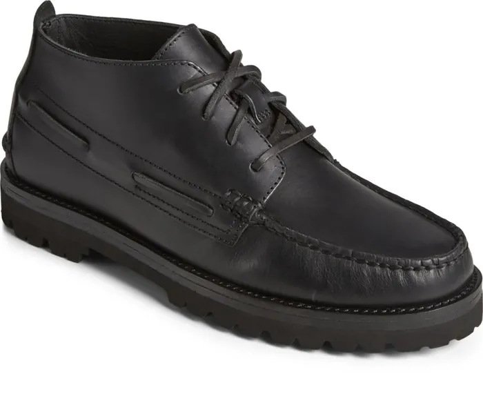 Sperry Boat Shoes Men Authentic Original Vibram Suede Chukka Black Sperry Boat Shoes Men Authentic Original Vibram Suede Chukka Black