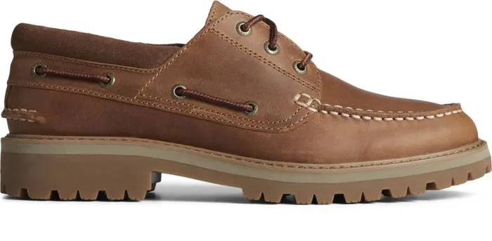 Sperry Boat Shoes Women Authentic Original Unlined Lug 3Eye Boat Shoe Tan
