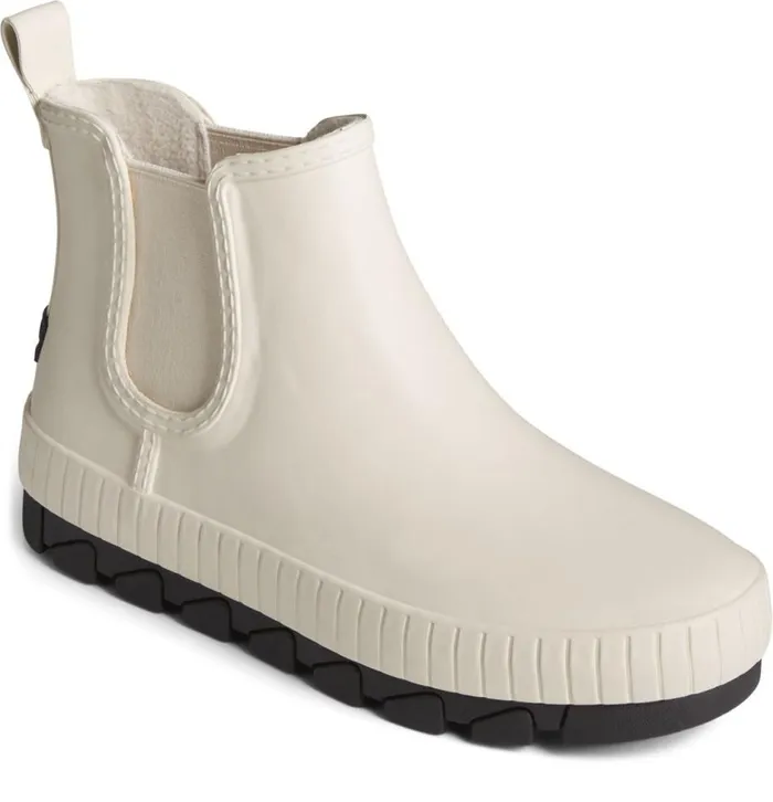Sperry Boat Shoes Women Torrent Chelsea Matte Waterproof Rain Boot White Sperry Boat Shoes Women Torrent Chelsea Matte Waterproof Rain Boot White