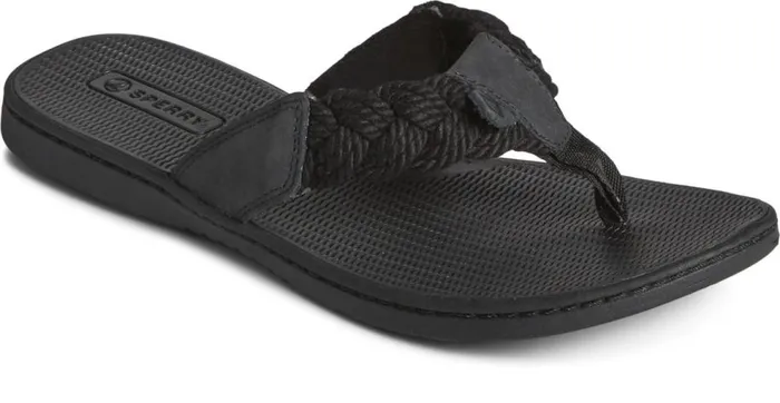 Sperry Sandals Women Parrotfish Braid Sandal Black Sperry Sandals Women Parrotfish Braid Sandal Black