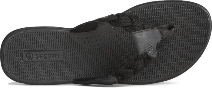 Sperry Sandals Women Parrotfish Braid Sandal Black Sperry Sandals Women Parrotfish Braid Sandal Black