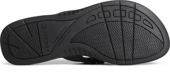 Sperry Sandals Women Parrotfish Braid Sandal Black Sperry Sandals Women Parrotfish Braid Sandal Black