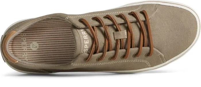 Sperry Sneakers Men Striper II Linen LTT Sneaker Taupe Sperry Sneakers Men Striper II Linen LTT Sneaker Taupe