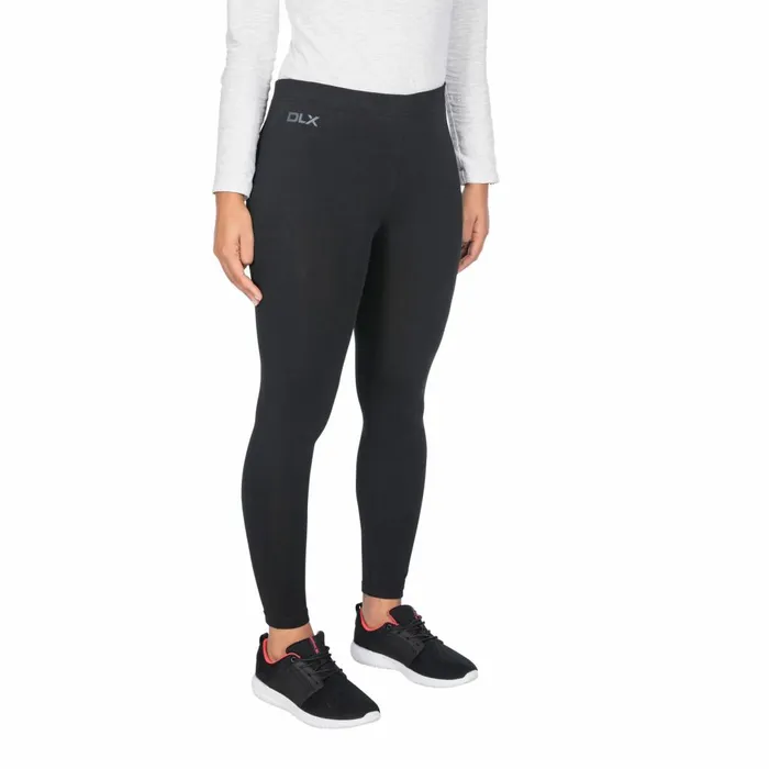 Splits DLX Knitted Active Leggings Black Women Trespass Casual Trousers