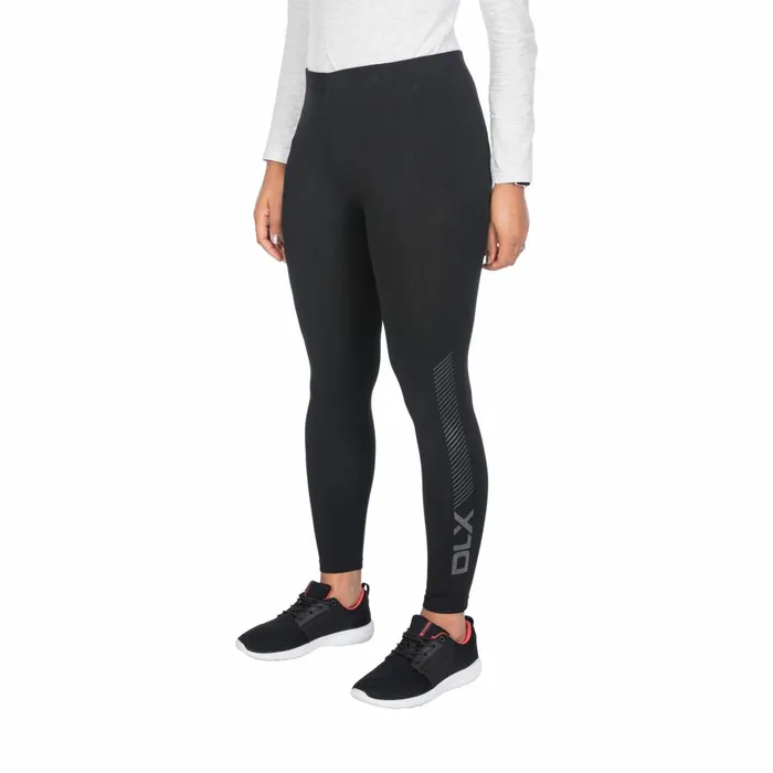Splits DLX Knitted Active Leggings Black Women Trespass Casual Trousers