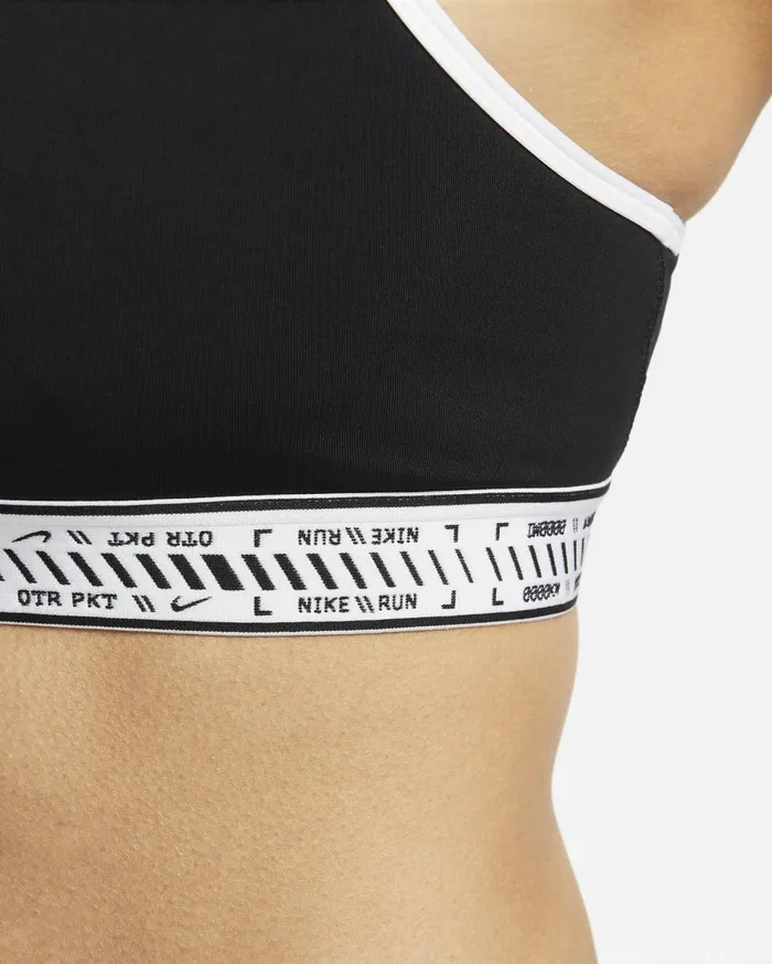 Sports Bras Women Nike Swoosh On The Run Blackwhiteblackwhite