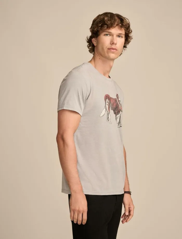 St Bernard Limestone Men Lucky Brand Graphic Tees