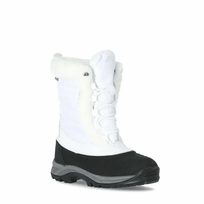 Stalagmite II Fleece Lined Waterproof Snow Boots White Women Trespass Snow Boots