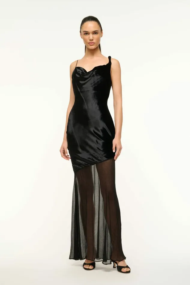STAUD BEATON DRESS Black Women Dresses