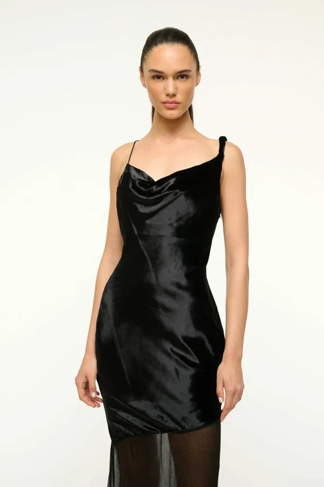 STAUD BEATON DRESS Black Women Dresses STAUD BEATON DRESS Black Women Dresses