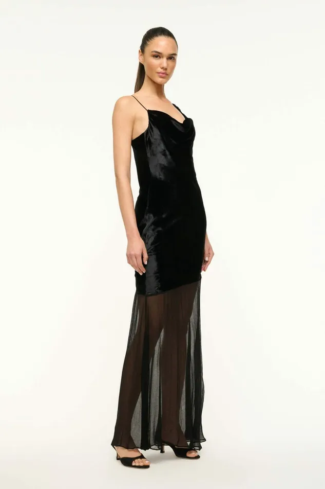 STAUD BEATON DRESS Black Women Dresses STAUD BEATON DRESS Black Women Dresses