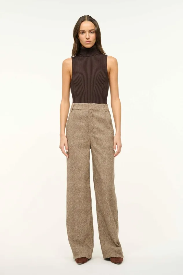 STAUD CALLUM TOP Earth Women Tops STAUD CALLUM TOP Earth Women Tops