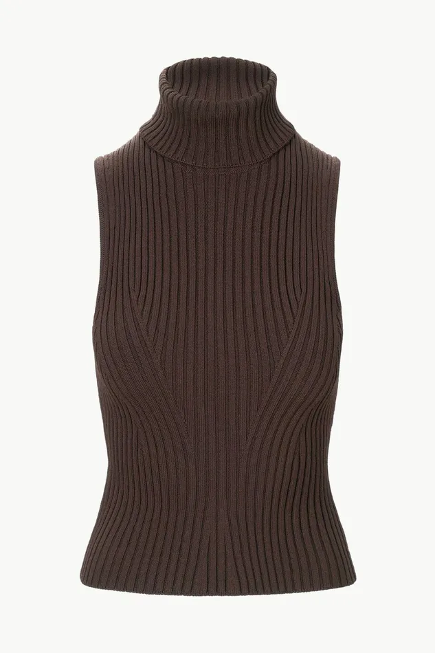 STAUD CALLUM TOP Earth Women Tops STAUD CALLUM TOP Earth Women Tops