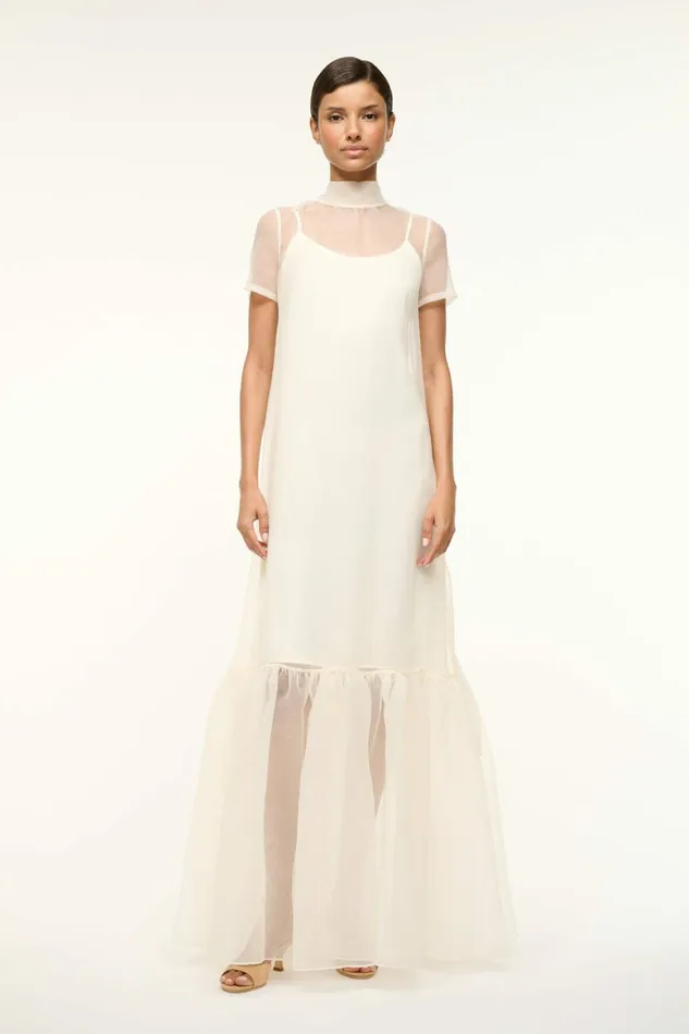STAUD CALLUNA DRESS White Women Dresses