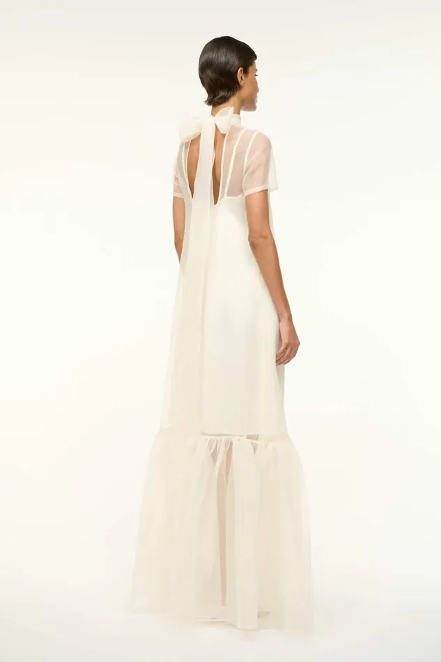 STAUD CALLUNA DRESS White Women Dresses STAUD CALLUNA DRESS White Women Dresses