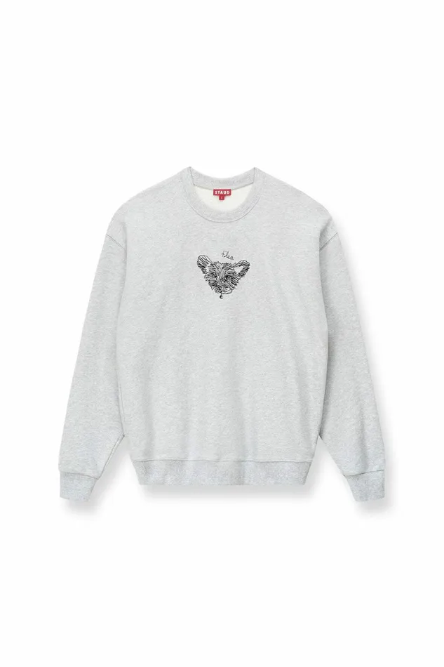 STAUD CUSTOM X CBONZ OVERSIZED SWEATSHIRT Grey Pet Custom Clothing STAUD CUSTOM X CBONZ OVERSIZED SWEATSHIRT Grey Pet Custom Clothing