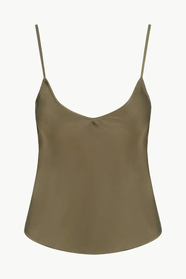 STAUD DURAND SILK CAMI Woodland Women Tops STAUD DURAND SILK CAMI Woodland Women Tops