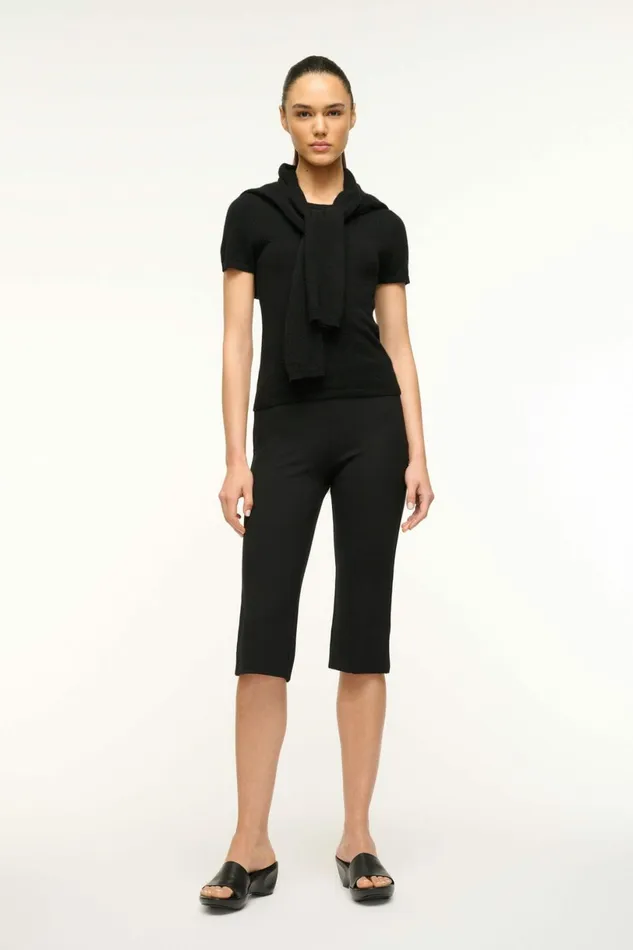 STAUD EASY CASHMERE TEE Black Women Tops