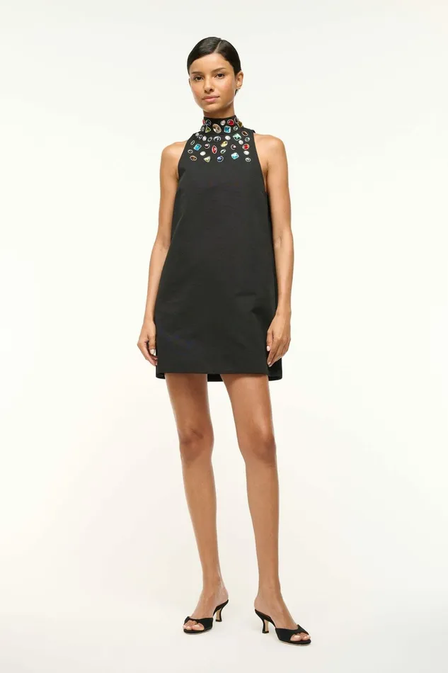 STAUD FINN DRESS Black Celestial Women Dresses