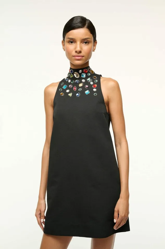 STAUD FINN DRESS Black Celestial Women Dresses STAUD FINN DRESS Black Celestial Women Dresses