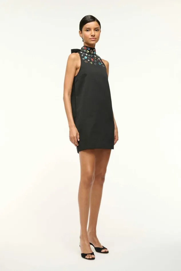 STAUD FINN DRESS Black Celestial Women Dresses STAUD FINN DRESS Black Celestial Women Dresses