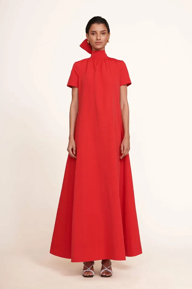STAUD ILANA DRESS Poinsettia Women Dresses
