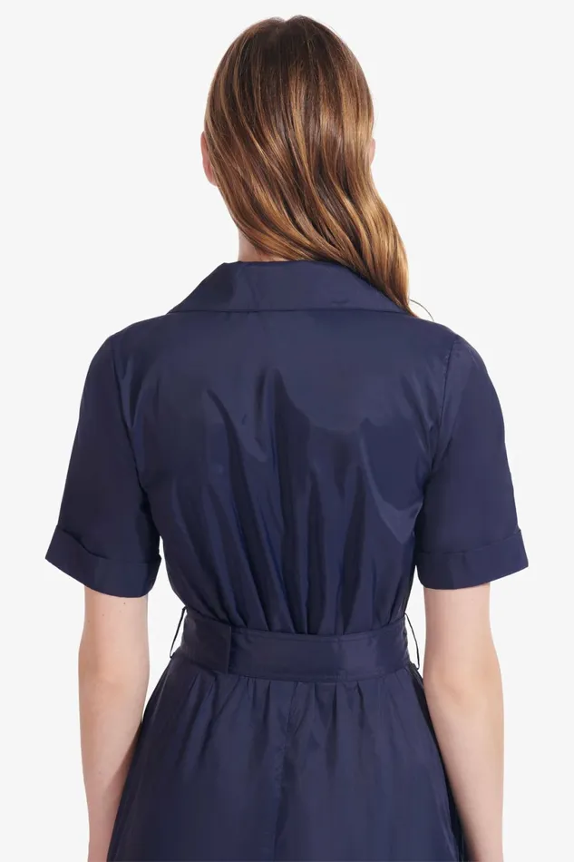 STAUD MILLIE DRESS Navy Women Dresses STAUD MILLIE DRESS Navy Women Dresses