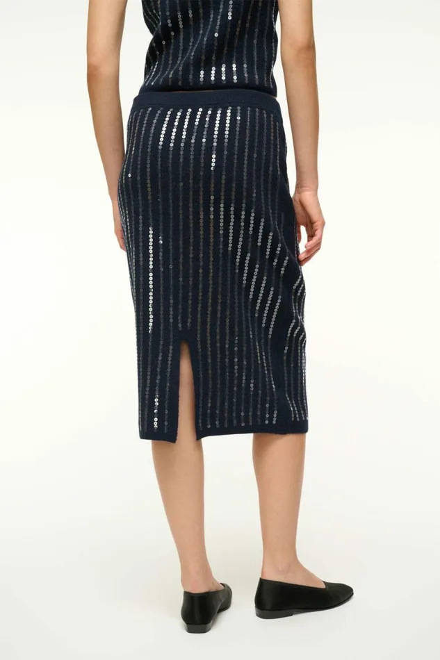 STAUD MIMI SKIRT Navy Women Skirts STAUD MIMI SKIRT Navy Women Skirts