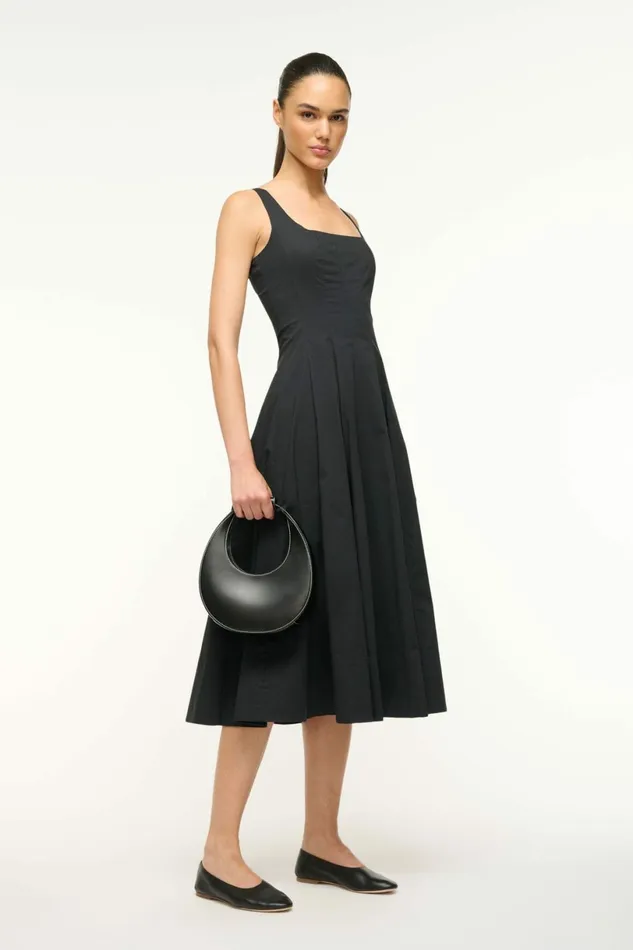 STAUD MINI MOON BAG Black Women Crossbody