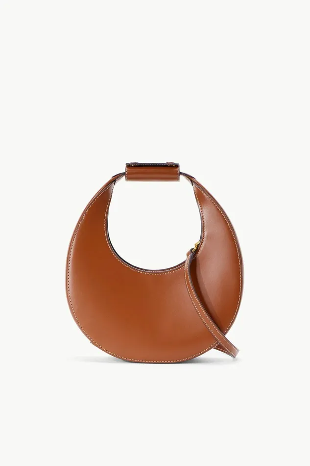 STAUD MINI MOON BAG Tan Women Crossbody