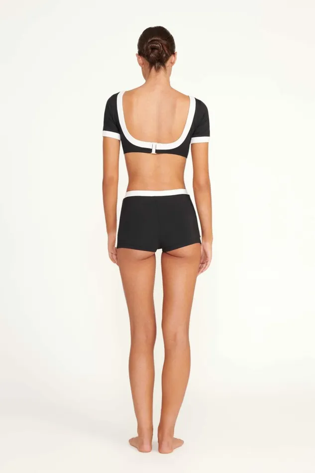 STAUD NELL SWIM SKIRT Blackandwhite Women Swim STAUD NELL SWIM SKIRT Blackandwhite Women Swim