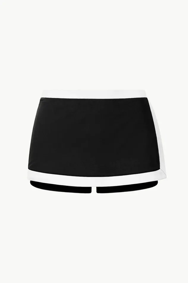 STAUD NELL SWIM SKIRT Blackandwhite Women Swim STAUD NELL SWIM SKIRT Blackandwhite Women Swim