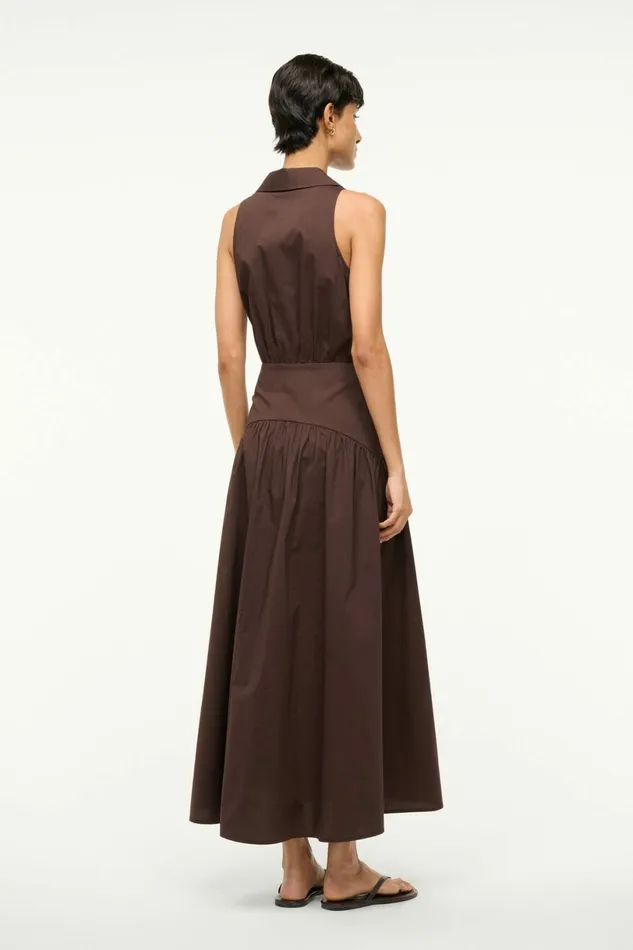 STAUD ROMY DRESS Earth Women Dresses STAUD ROMY DRESS Earth Women Dresses