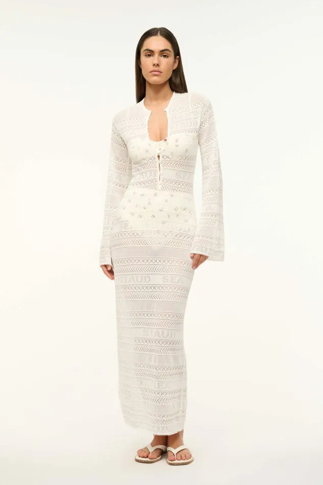 STAUD ROSSLARE DRESS Ivory Women Swim