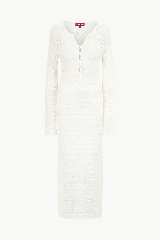 STAUD ROSSLARE DRESS Ivory Women Swim STAUD ROSSLARE DRESS Ivory Women Swim
