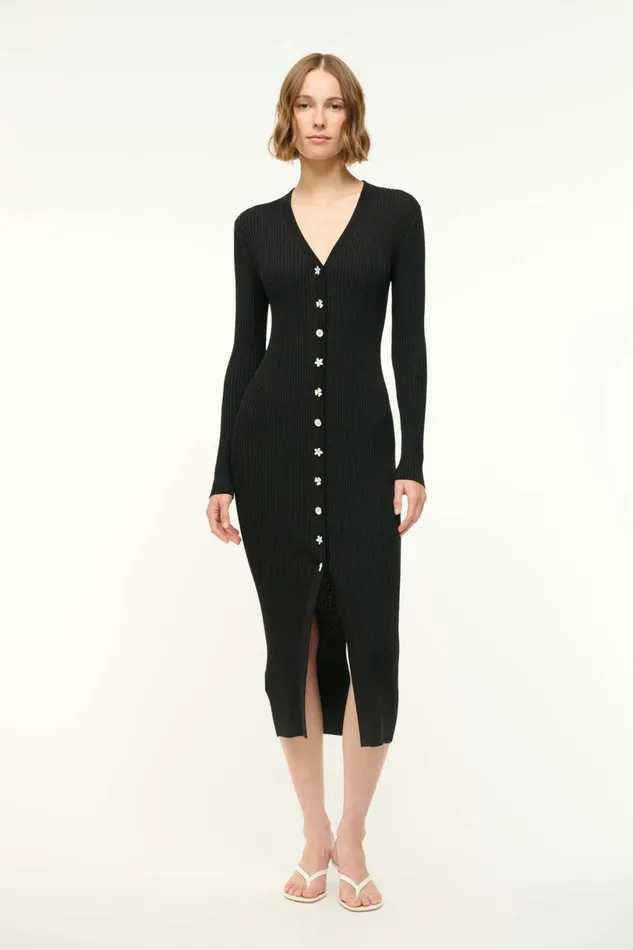 STAUD SHOKO SWEATER Black Women The Knit Shop