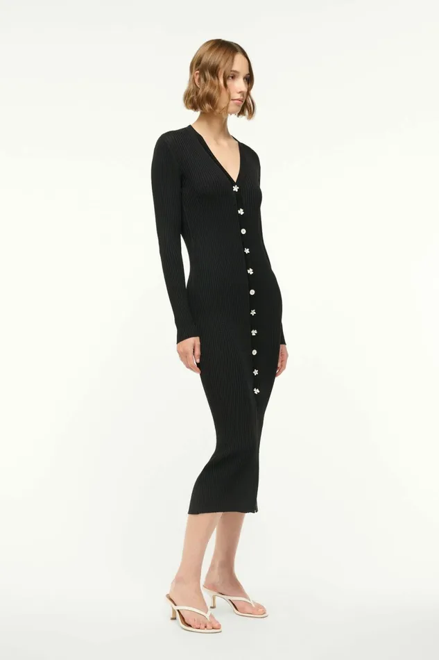 STAUD SHOKO SWEATER Black Women The Knit Shop STAUD SHOKO SWEATER Black Women The Knit Shop