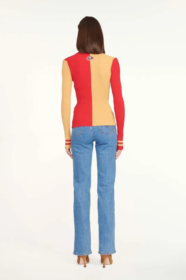 STAUD THE NFL CARGO SWEATER San Francisco 49ers Women Tops STAUD THE NFL CARGO SWEATER San Francisco 49ers Women Tops