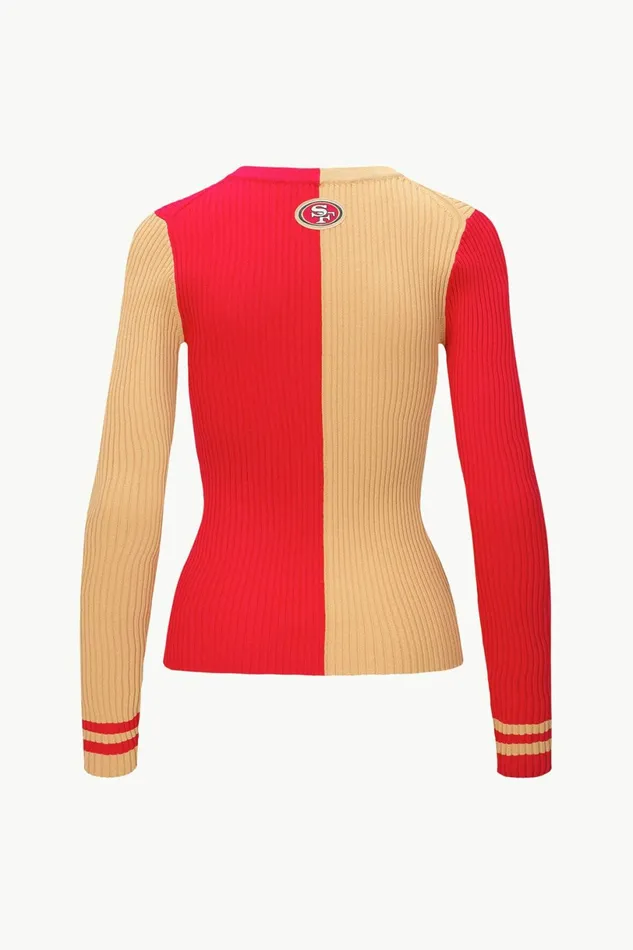 STAUD THE NFL CARGO SWEATER San Francisco 49ers Women Tops STAUD THE NFL CARGO SWEATER San Francisco 49ers Women Tops