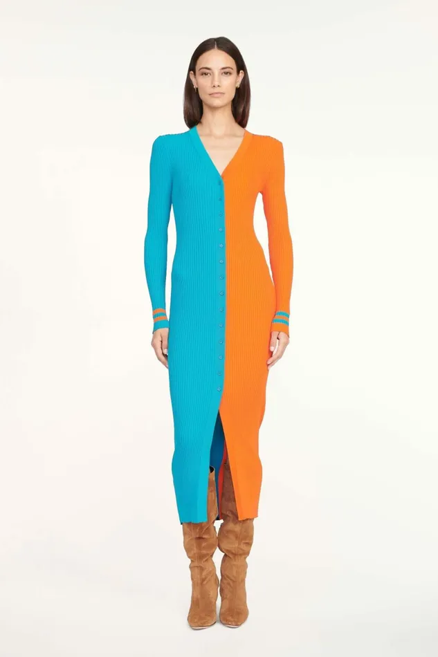 STAUD THE NFL SHOKO SWEATER Miami Dolphins Women Dresses