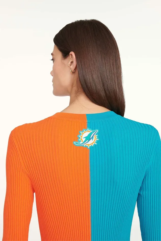 STAUD THE NFL SHOKO SWEATER Miami Dolphins Women Dresses STAUD THE NFL SHOKO SWEATER Miami Dolphins Women Dresses