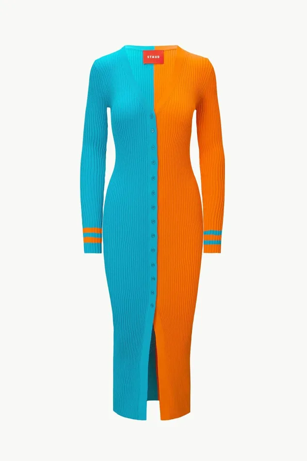 STAUD THE NFL SHOKO SWEATER Miami Dolphins Women Dresses STAUD THE NFL SHOKO SWEATER Miami Dolphins Women Dresses