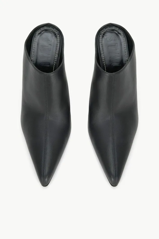 STAUD VESPER WEDGE MULE Black Women Mules and Flats STAUD VESPER WEDGE MULE Black Women Mules and Flats