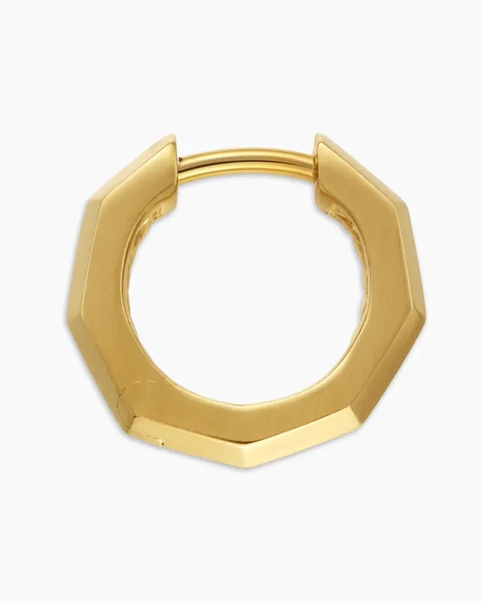 Stax Faceted Huggie Hoop Earrings In 18K Yellow Gold 137mm Women David Yurman Hoop Stax Faceted Huggie Hoop Earrings In 18K Yellow Gold 137mm Women David Yurman Hoop