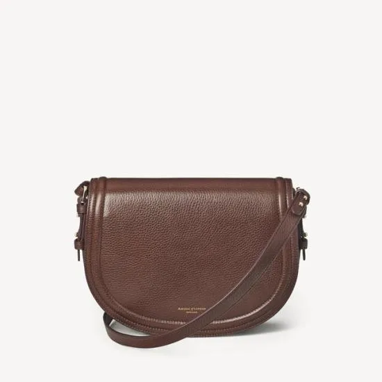 Stella Satchel Chestnut Pebble Women Aspinal Of London Shoulder