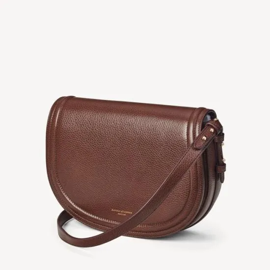 Stella Satchel Chestnut Pebble Women Aspinal Of London Shoulder