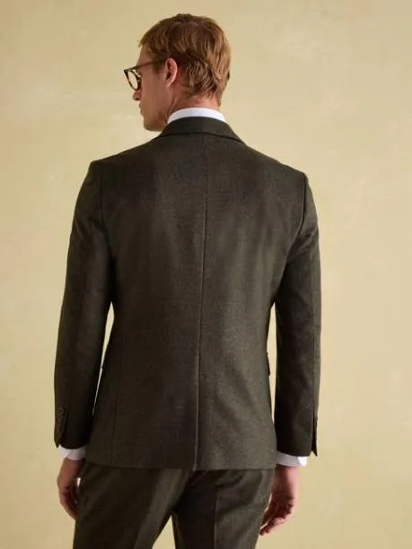 Suits and Tailoring Men Joules Green Slim Fit Texture Suit Jacket